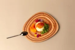 Assiette irrégulière bouleau 23 cm - DE LA ROCA Discount