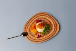 Assiette irrégulière bouleau 23 cm - DE LA ROCA Discount