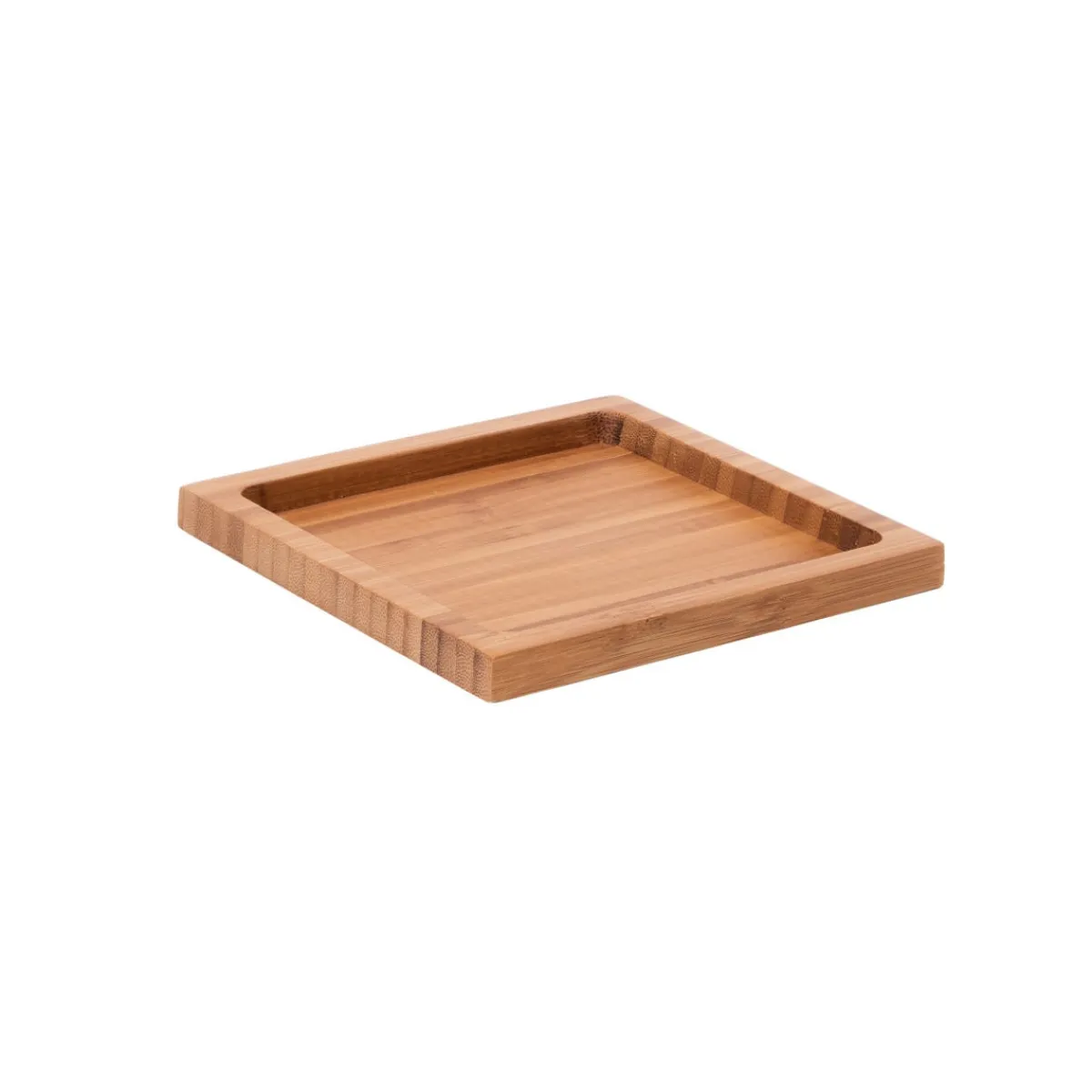 Assiette mignardises bambou Naturel 12x12 cm Oxstal (50 pièces) - EARTH ESSENTIALS Clearance