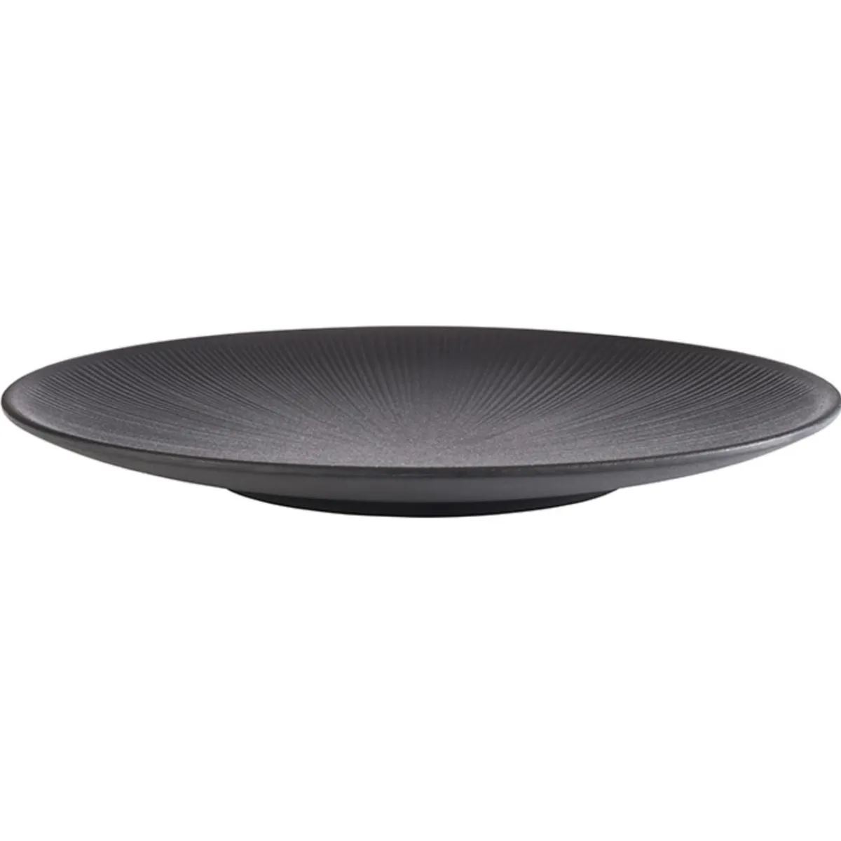 Assiette mélamine noir Ø 33 cm 3,5 cm Nero - APS New