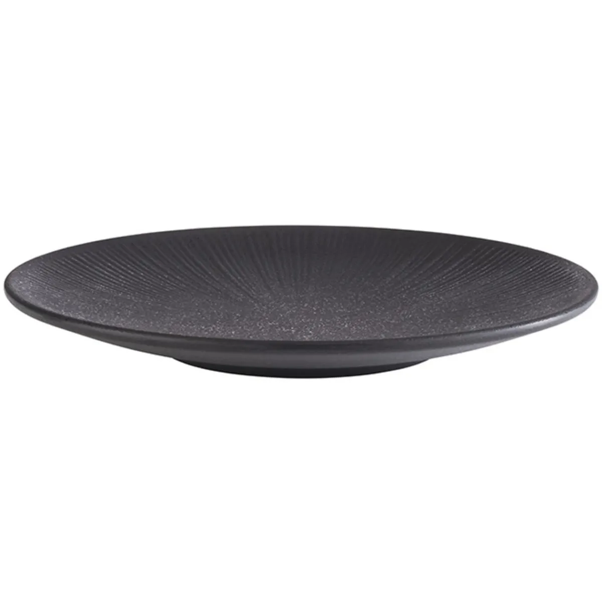Assiette mélamine noir Ø 26 cm 3 cm Nero - APS Clearance