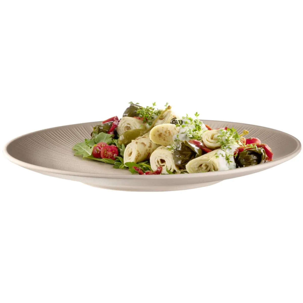 APS Assiette mélamine sable Ø 33 cm 3,5 cm Nero Discount