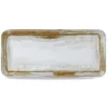 DUDSON Assiette organique beige porcelaine vitrifiée 35x16 cm Finca Sanstone Outlet