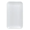 DUDSON Assiette organique blanc porcelaine vitrifiée 27x16 cm White Clearance