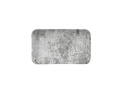 DUDSON Assiette organique gris porcelaine vitrifiée 27x16 cm Urban Discount
