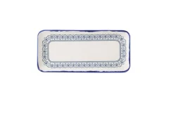 Assiette organique Ink porcelaine vitrifiée 35x16 cm Harvest Mediterranean Moresque - DUDSON Online