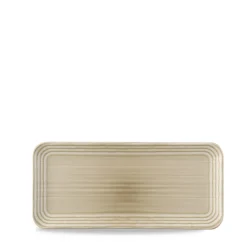 DUDSON Assiette organique Linen porcelaine vitrifiée 35x16 cm Harvest Norse Outlet