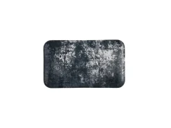DUDSON Assiette organique noir porcelaine vitrifiée 27x16 cm Urban