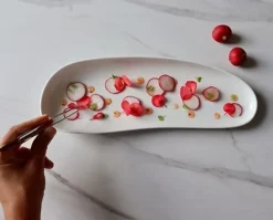 Assiette ovale blanc porcelaine 32x11,5 cm Yayoi - COOKPLAY Clearance