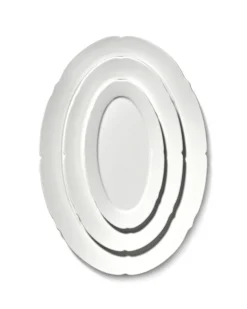 SERAX Assiette ovale blanc porcelaine 18,5x10 cm Silhouette Outlet