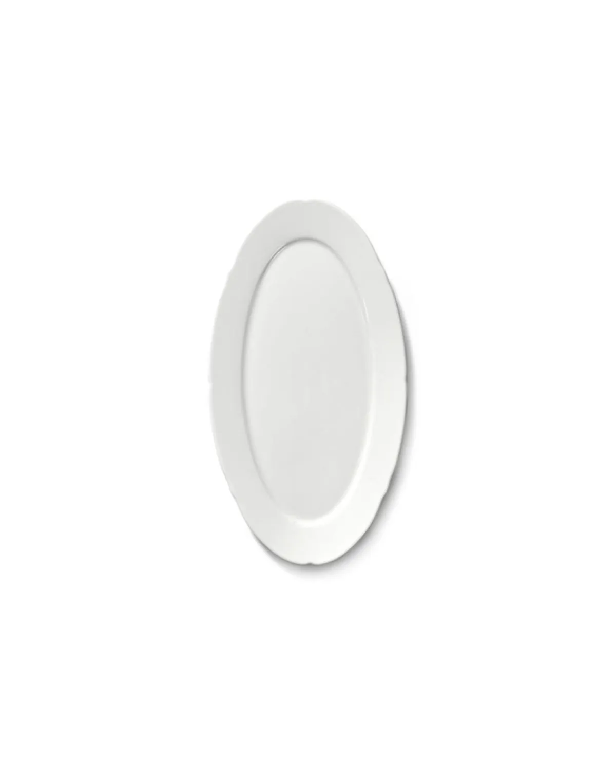 SERAX Assiette ovale blanc porcelaine 18,5x10 cm Silhouette Outlet