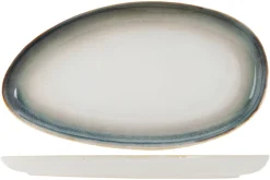 PROOF Assiette ovale blanc porcelaine 29x16 cm Akoya Hot