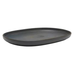 Assiette ovale grès émaillé 33x22,5 cm Tornado - ACCOLADE