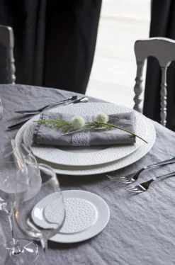 DEGRENNE Assiette à pain rond blanc porcelaine de limoges Ø 14 cm L' Perles De Rosee Blanches Best