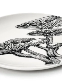 Assiette à pain rond MUSHROOMS porcelaine Ø 12 cm Unity - SERAX New