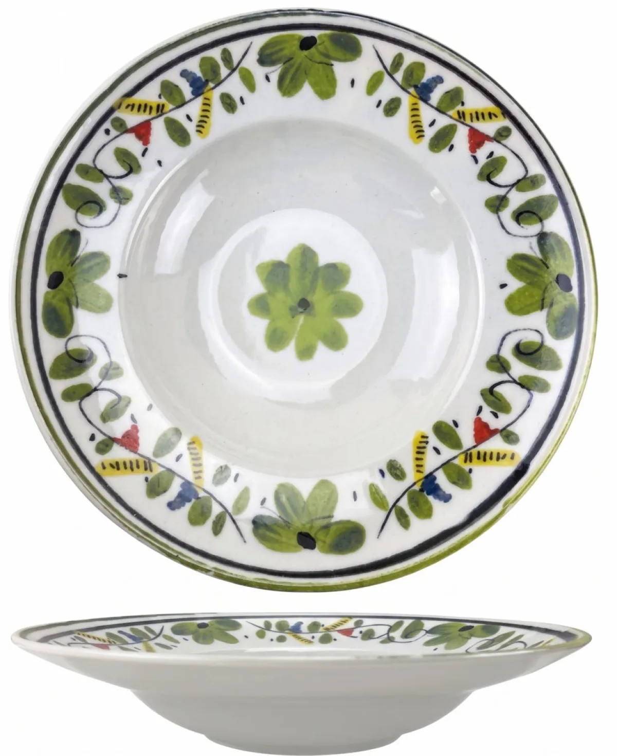 Assiette pasta blanc porcelaine Ø 27 cm Genova - MOLLENI Outlet