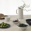 Assiette pelle Noir brut porcelaine culinaire 18,5x14,5 cm Yli - REVOL Clearance