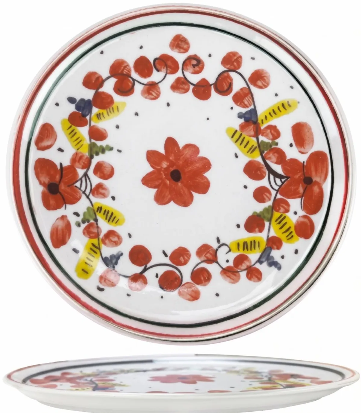 Assiette pizza blanc porcelaine Ø 33 cm Sorrento - MOLLENI Outlet