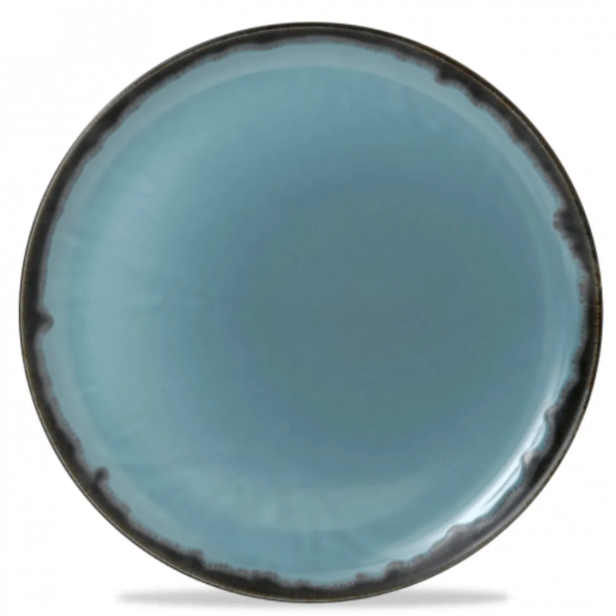 Assiette à pizza rond bleu porcelaine vitrifiée Ø 32,4 cm Harvest - DUDSON Best