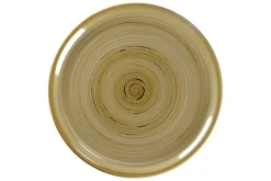 Assiette à pizza rond Garnet porcelaine vitrifiée Ø 32,8 cm stone Spot - RAK