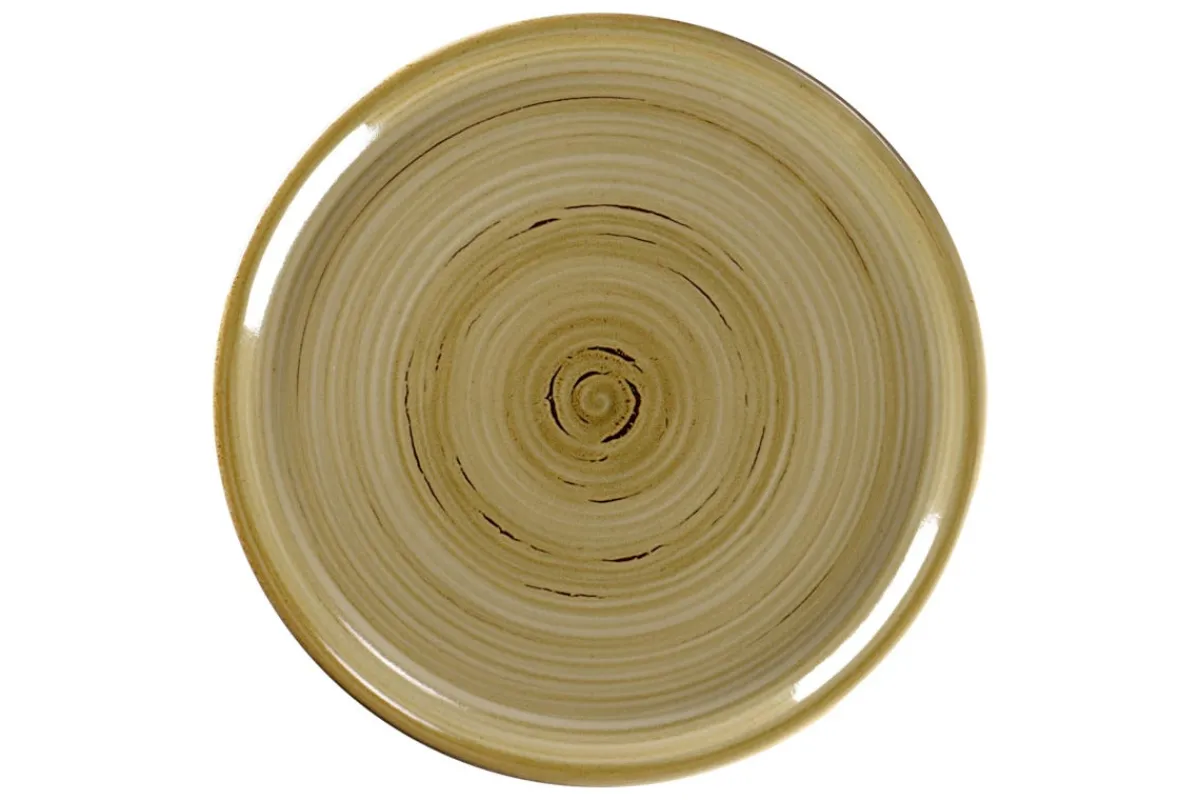 Assiette à pizza rond Garnet porcelaine vitrifiée Ø 32,8 cm stone Spot - RAK