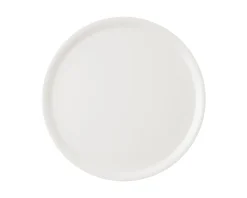 Assiette à pizza rond ivoire porcelaine vitrifiée Ø 31,5 cm Banquet - RAK Clearance