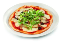 Assiette à pizza rond ivoire porcelaine vitrifiée Ø 31,5 cm Banquet - RAK Clearance