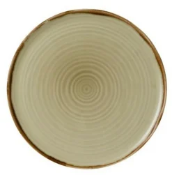 DUDSON Assiette à pizza rond Linen porcelaine vitrifiée Ø 31,8 cm Harvest Outlet