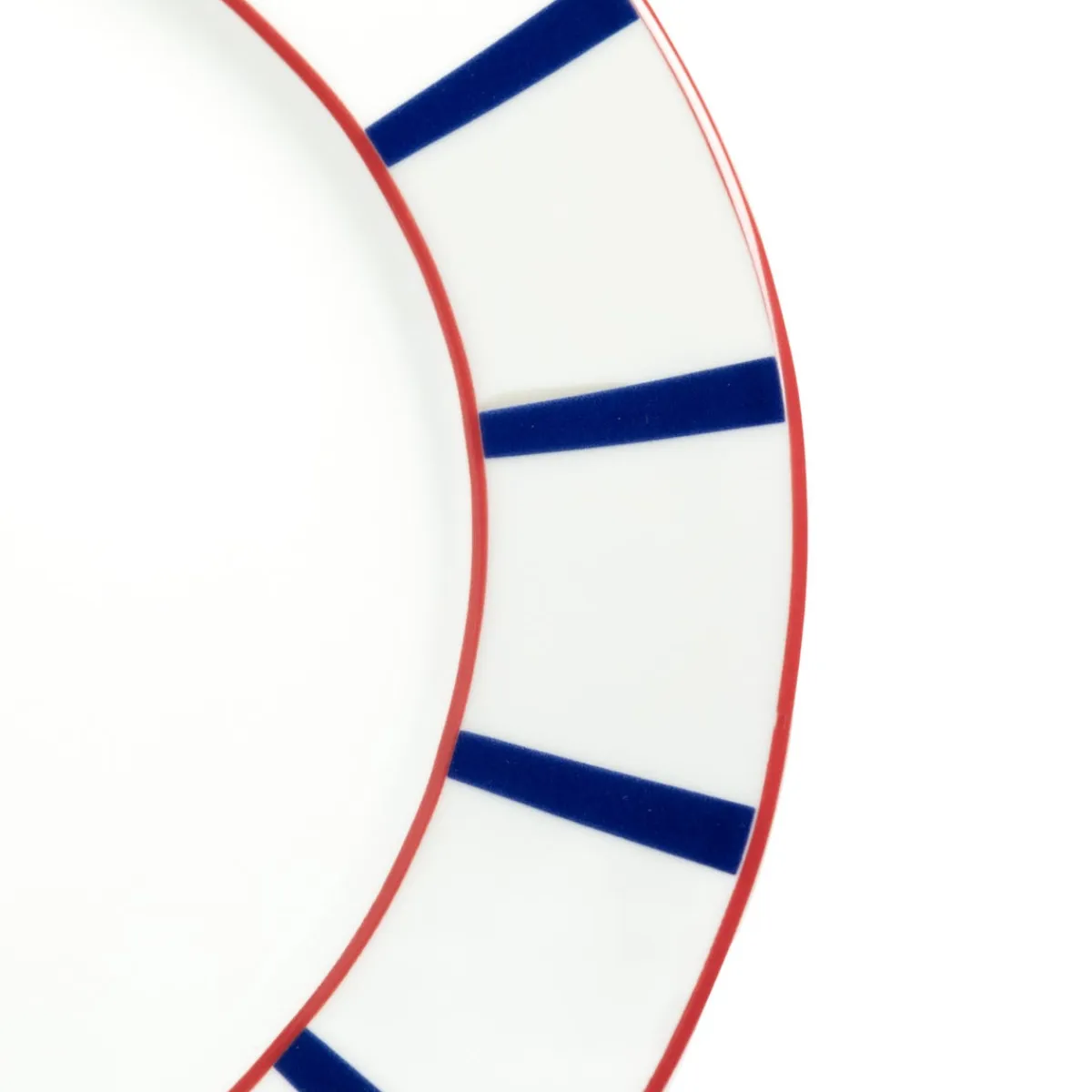 Assiette plate avec aile blanc porcelaine Ø 27 cm Ama - ACCOLADE Sale