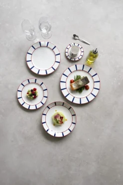 Assiette plate avec aile blanc porcelaine Ø 27 cm Ama - ACCOLADE Sale