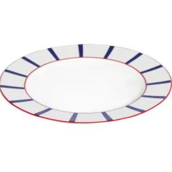 Assiette plate avec aile blanc porcelaine Ø 27 cm Ama - ACCOLADE Sale
