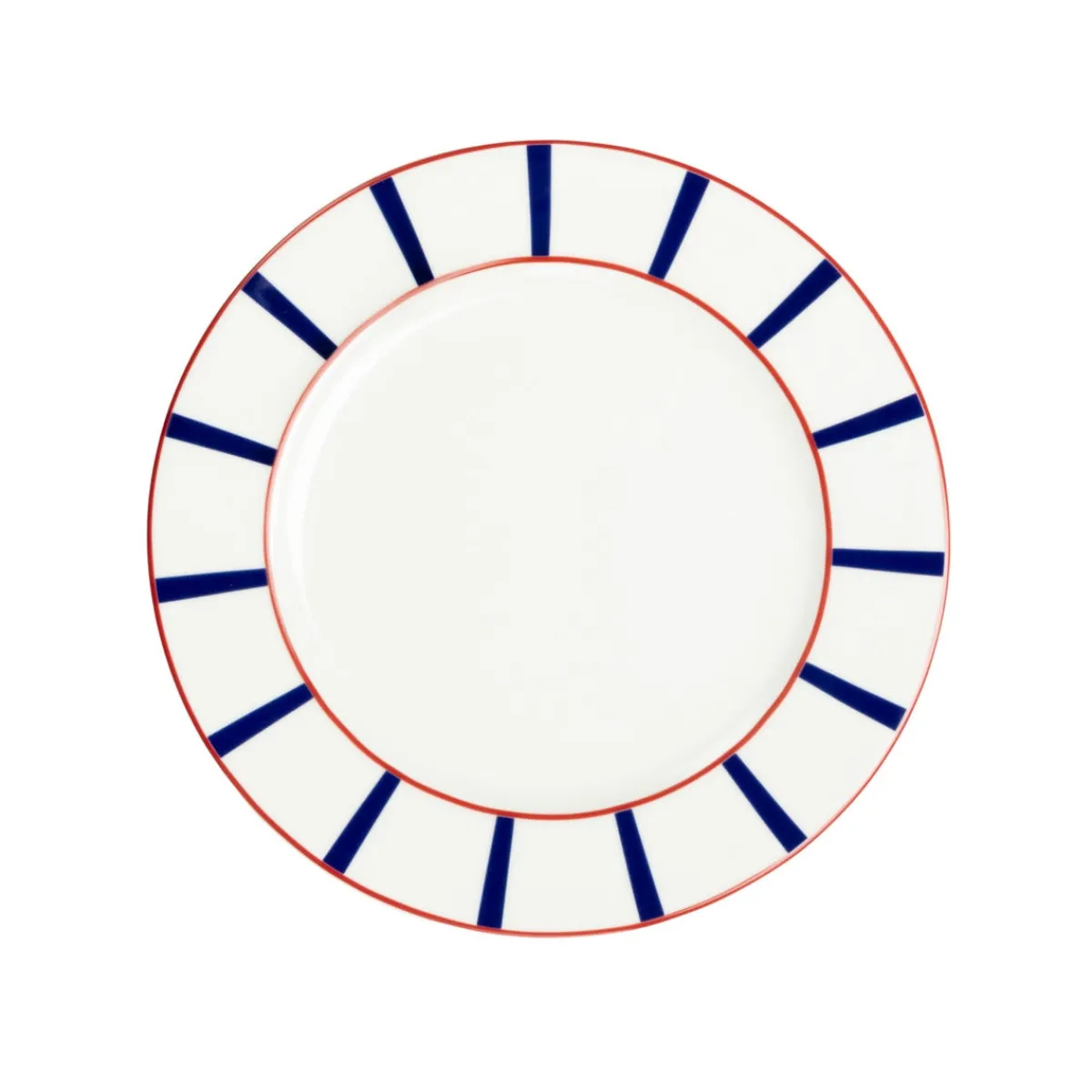 Assiette plate avec aile blanc porcelaine Ø 27 cm Ama - ACCOLADE Sale