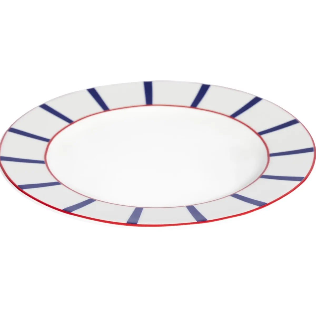Assiette plate avec aile blanc porcelaine Ø 24 cm Ama - ACCOLADE