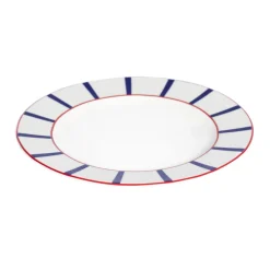 Assiette plate avec aile blanc porcelaine Ø 21 cm Ama - ACCOLADE Online