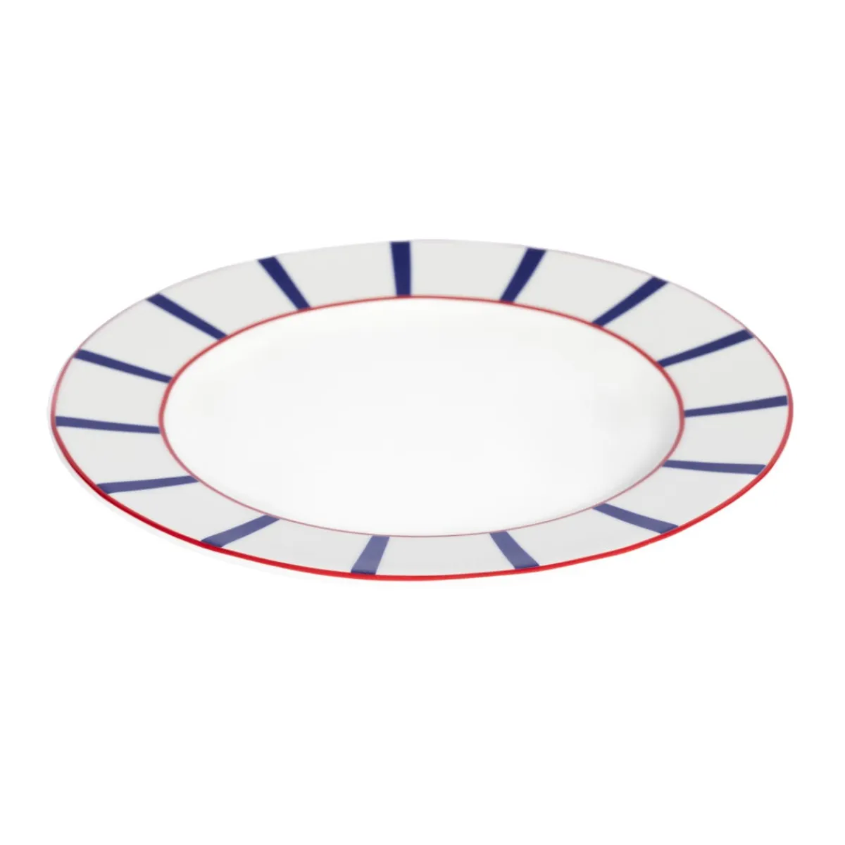 Assiette plate avec aile blanc porcelaine Ø 21 cm Ama - ACCOLADE Online
