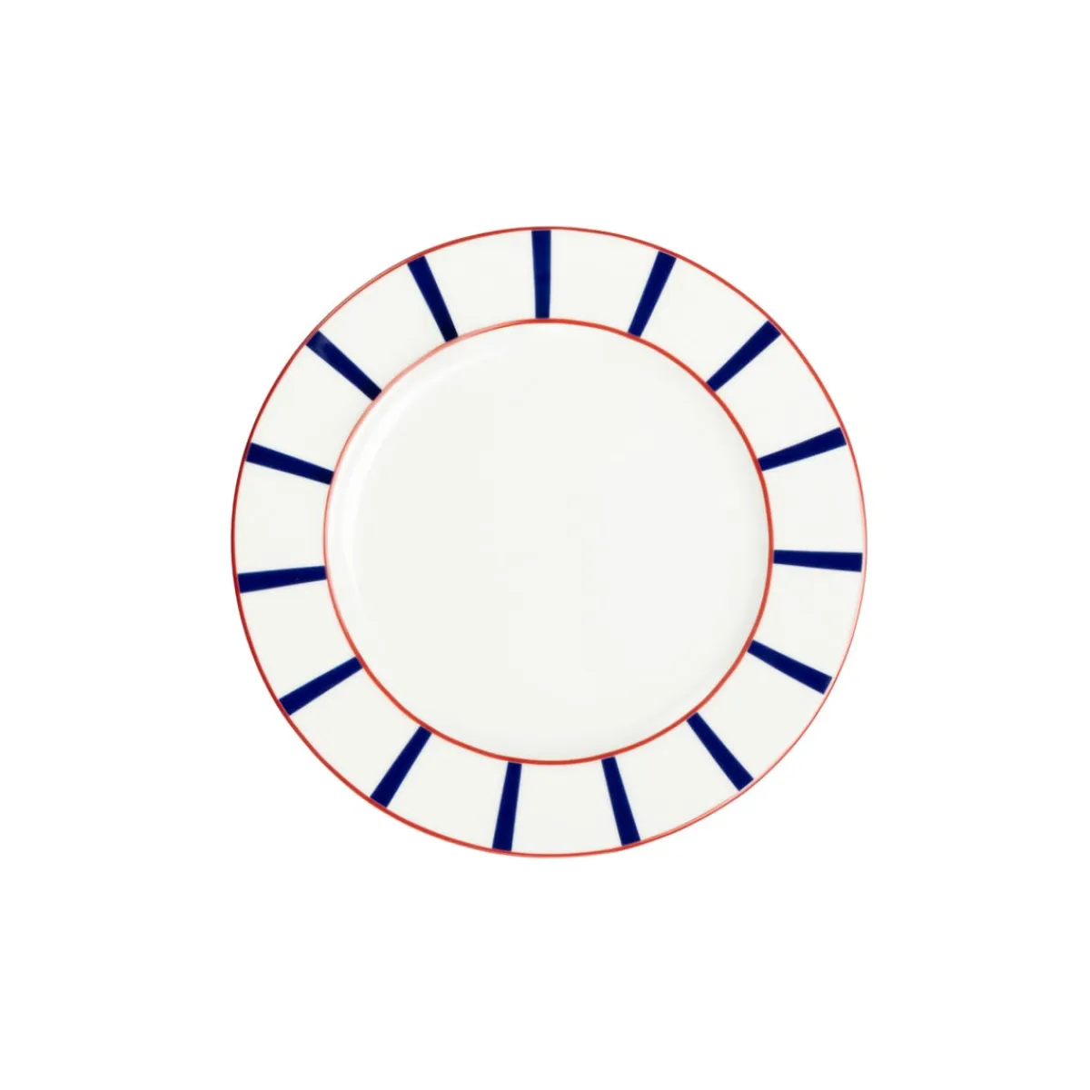 Assiette plate avec aile blanc porcelaine Ø 21 cm Ama - ACCOLADE Online