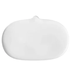 Assiette plate blanc porcelaine 35,5x23,5 cm Yayoi - COOKPLAY Discount