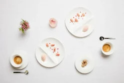 COOKPLAY Assiette plate blanc porcelaine 31,5x30 cm Shell Outlet