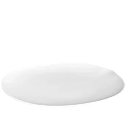 COOKPLAY Assiette plate blanc porcelaine 31,5x30 cm Shell Outlet