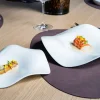 Assiette plate blanc porcelaine bone china 21x7 cm Feelings - RAK New