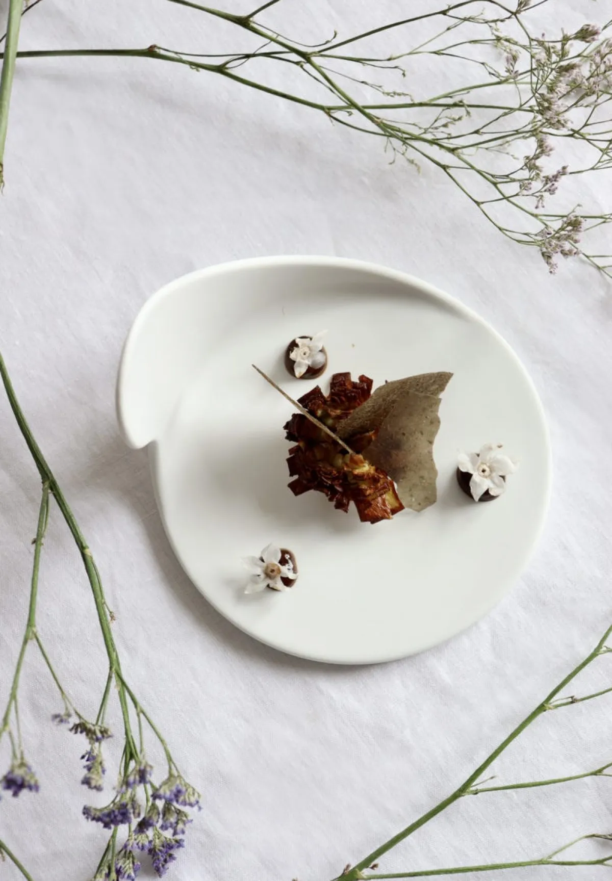 COOKPLAY Assiette plate blanc porcelaine 10x9,5 cm Gochi Outlet