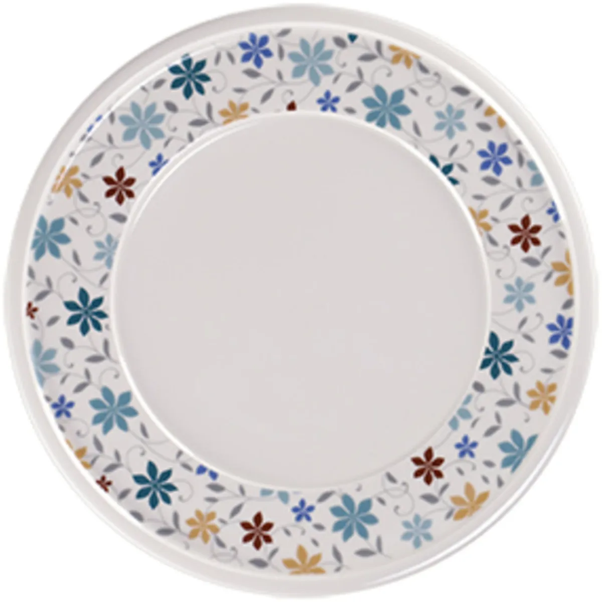 Assiette plate blanc porcelaine vitrifiée Ø 23,7 cm stone Ease Décor Summer - RAK Sale