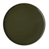 APS Assiette plate bord droit rond marron porcelaine Ø 32 cm The Grid Online
