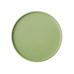 APS Assiette plate bord droit rond vert porcelaine Ø 26 cm The Grid Online