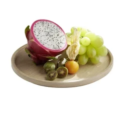 APS Assiette plate bord droit rond bois Ø 20 cm The Grid Online