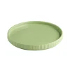 APS Assiette plate bord droit rond vert porcelaine Ø 20 cm The Grid Outlet
