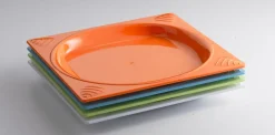Assiette plate carré blanc copolyester 23,5x23,5 cm Vaisselle Copolyester - SAINT ROMAIN Best
