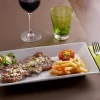 Assiette plate carré blanc porcelaine 21,5x21,5 cm Classic Square - PRO.MUNDI Outlet