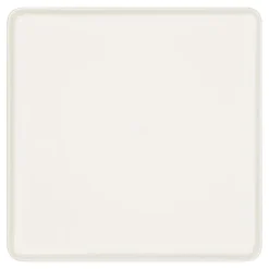 Assiette plate carré blanc porcelaine 32x32 cm Fractal - RAK Discount