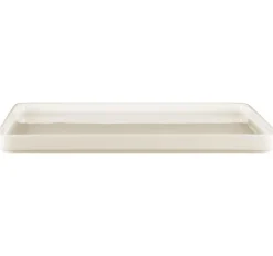 Assiette plate carré blanc porcelaine 32x32 cm Fractal - RAK Discount